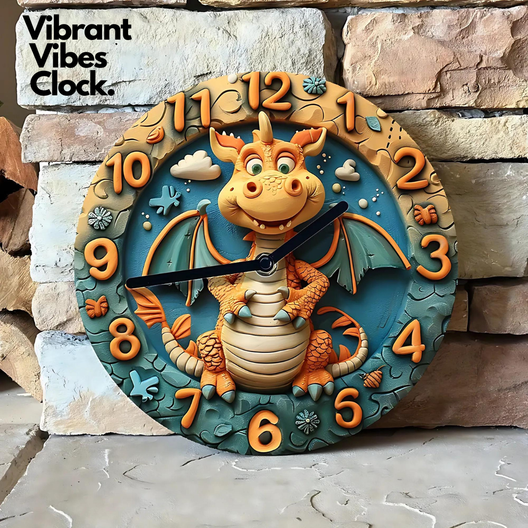 Vibrant Vibes Clock