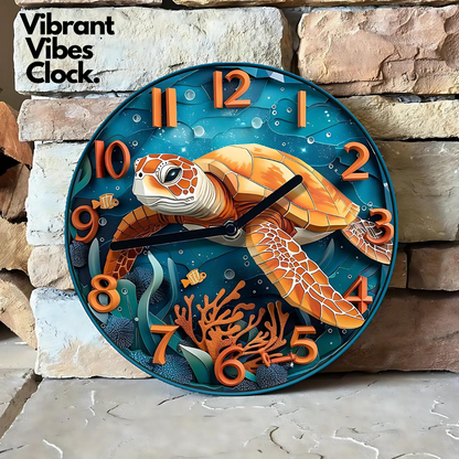 Vibrant Vibes Clock