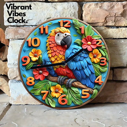 Vibrant Vibes Clock