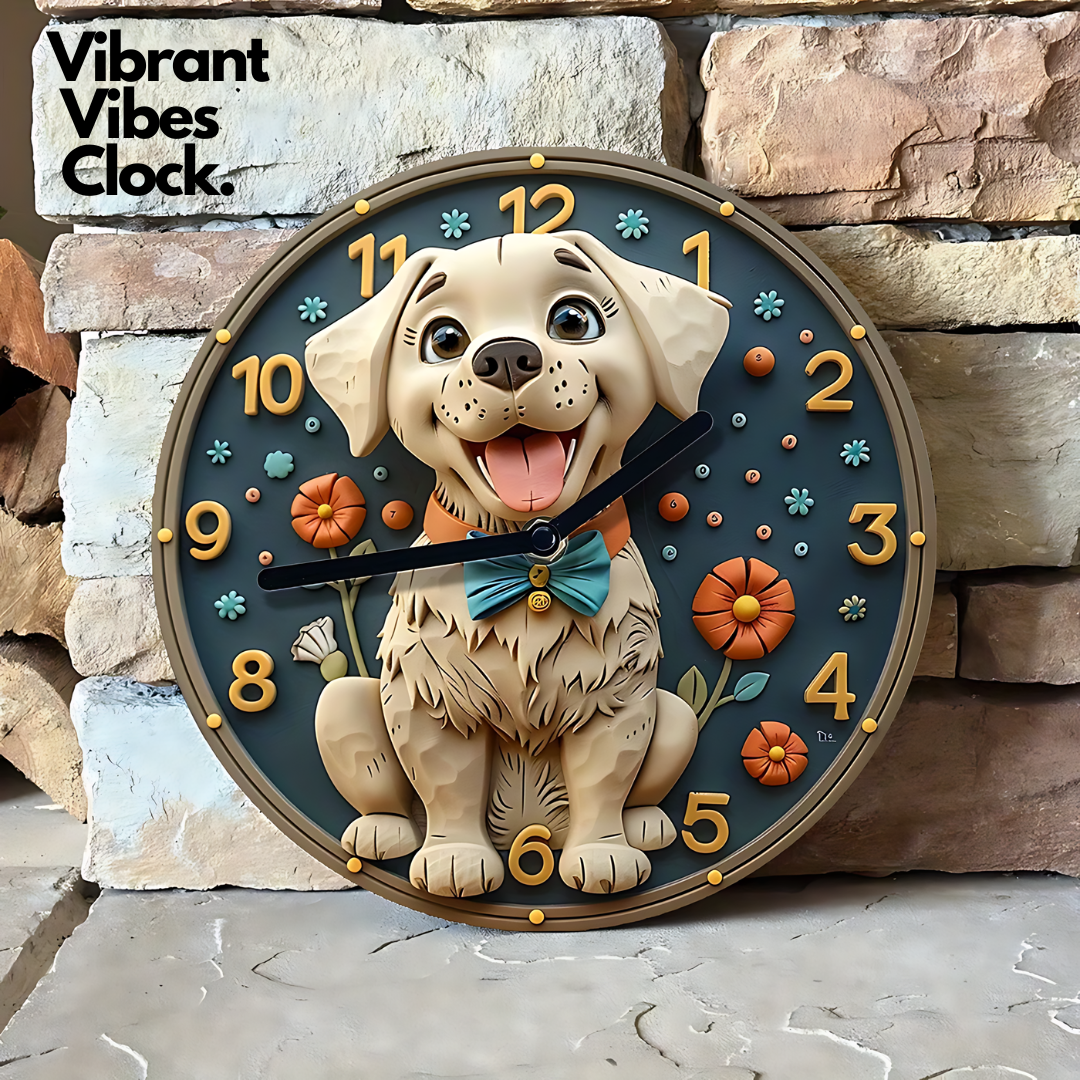 Vibrant Vibes Clock